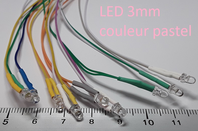 led 3mm pastel