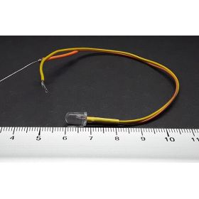 Led 5mm effet bougie jaune ambre