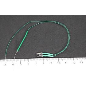 Led 5mm effet bougie verte