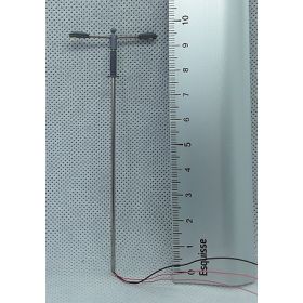 Lampadaire Double Droit HO Blanc Froid- Par Sachet de 10
