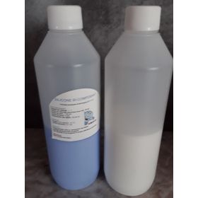 Silicone Bi Composant deux pots de 300 ml blanc/bleu