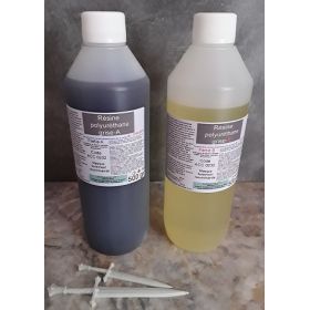 Résine Polyuréthane Grise A/B 1 kg