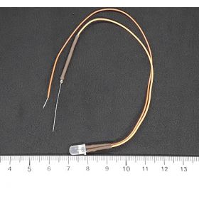 Led 5mm effet bougie orange diffusante opaque