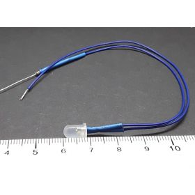 Led 5mm effet bougie bleue opaque
