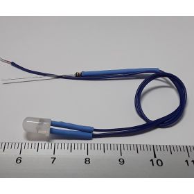 Led 5mm effet bougie bleu opaque