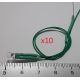 Au Pays des Leds - Led 3mm vert - par sachet de 10