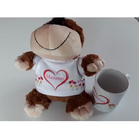 Peluche Chien avec Mug