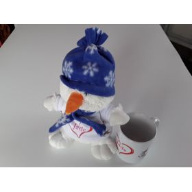 Peluche Bonhomme de neige avec Mug