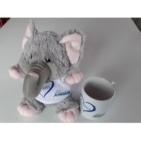 Peluche Eléphant plus Mug