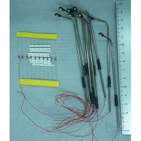 Lampadaire courbé HO réglable- Par sachet de 10