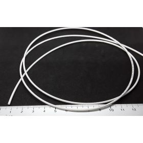 Gaine thermorétractable Blanc 1mm en 1 mètre