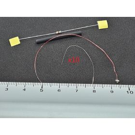 Micro led Clignotante Type A  Disco Lent(RGB) Fil émaillé  à câbler- Par sachet de 10