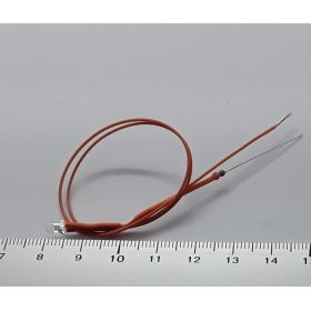 Led 3mm bougie orange câblées par 10