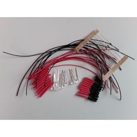 Led 3mm non câblée par 10 effet bougie jaune ambre