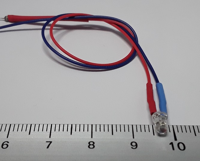 Led Blanche 402 CMS Précablé Avec Resistance Pour 12v Les 5