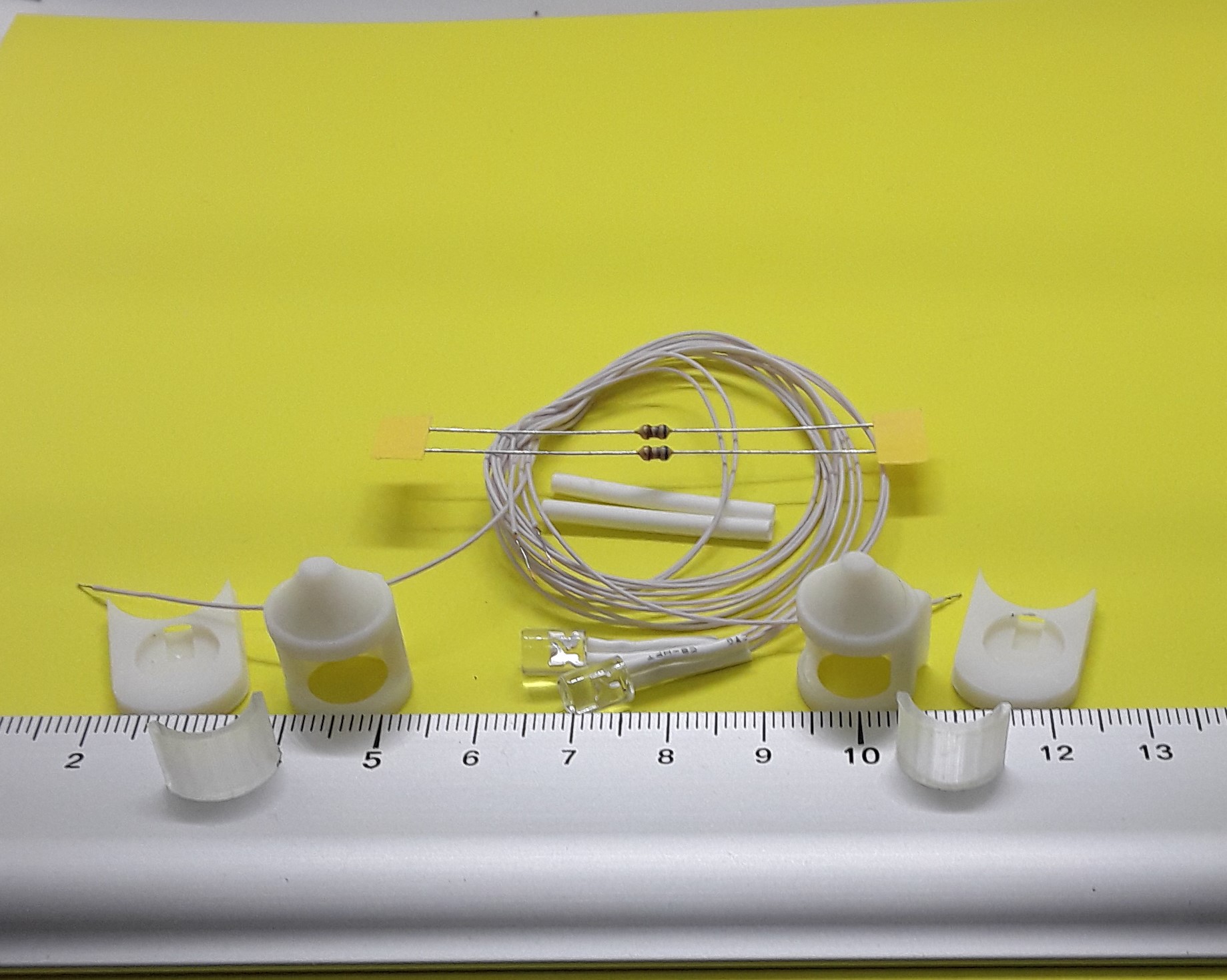 Kit De Feux De Navigation Pour Bateau - 2 Feux LED Cylindriques 10x10mm + Câblage - Par APDL - Neuf