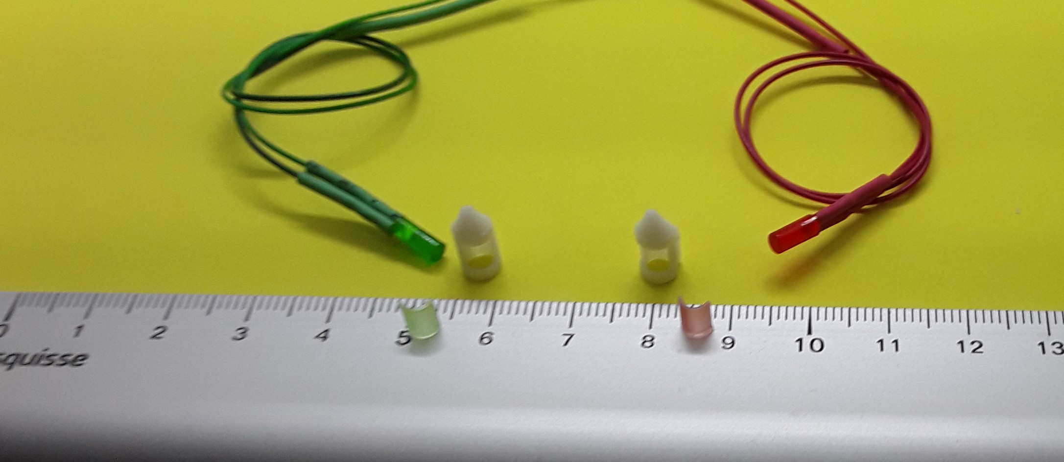 Kit Complet D'accastillage Maquette : Feux De Position + Mât 5x12mm Avec Leds Déjà Câblées - Idéal Pour Modélisme Naval