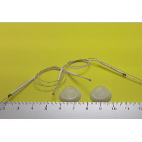 Kit globe 15mm blanc et micro leds câblées blanc froid