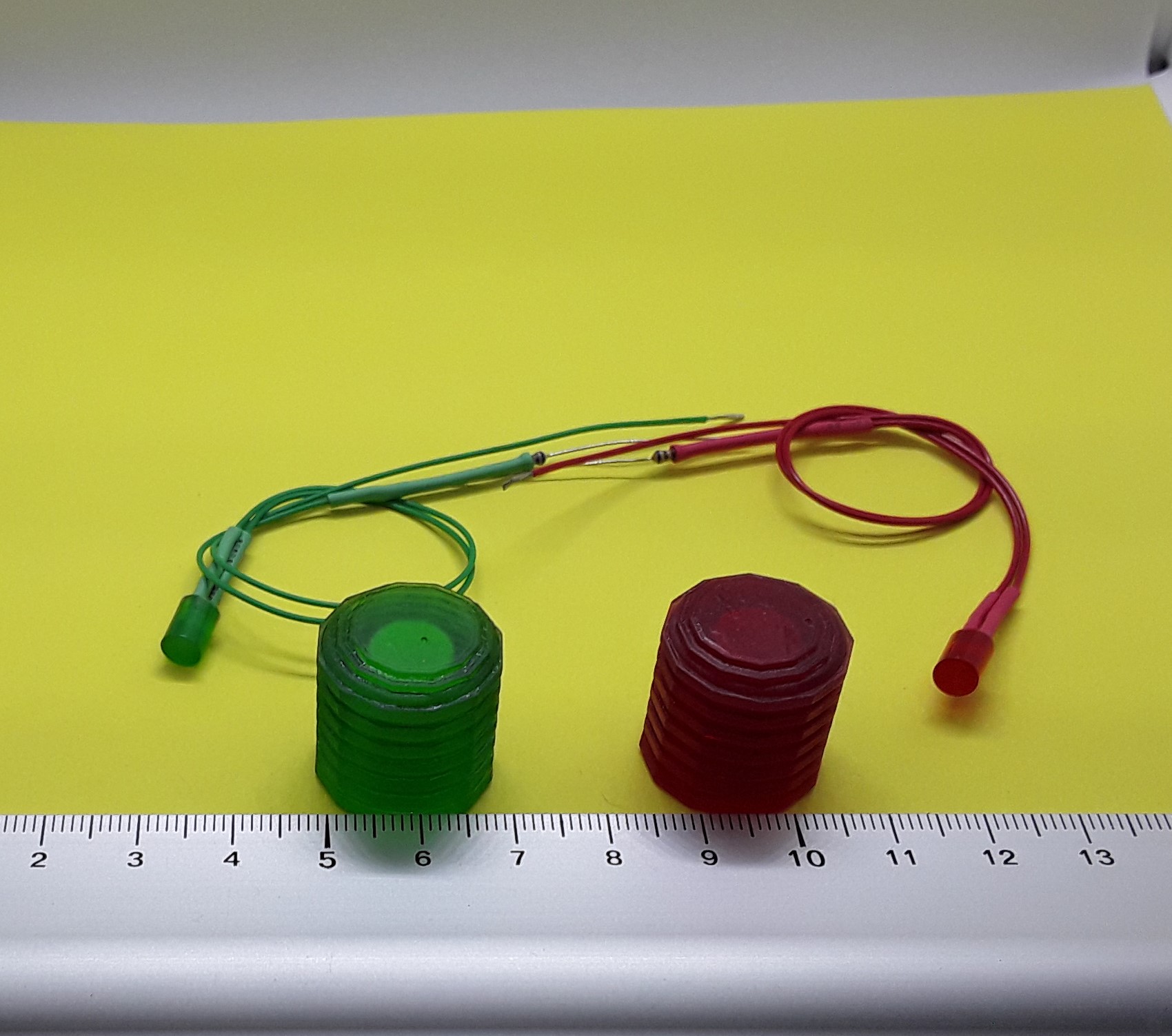 Kit Fanal Feux De Navigation - 10x10mm + 4 LEDs Cylindriques Câblées | Neuf APDL