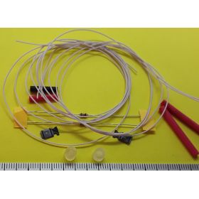 Kit fanal feux de navigation blanc 5x5mm et micro leds à câbler