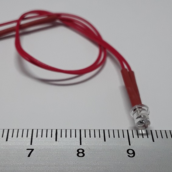 HuiYuan 5603R1C-KHB-A LED Rouge Cylindrique 5 Mm 325 Mcd 90 ° 20 MA X729221