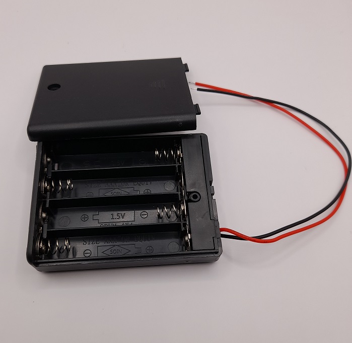 Powerpax Slimline Boîtier De Piles Aaa, Orange, Peut Contenir 4 Piles