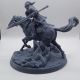 Au Pays des Leds - Figurine cavalier médiéval à peindre