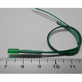 Led tube cylindrique 3mm long vert diffusant