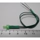 Au Pays des Leds - Led canon long 2mm clignotante vert diffusant