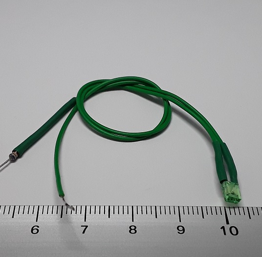 100 LED Diffusori 3mm Verde Cilindrico Flat Top - 300 Mcd - Per Hobby E Elettronica