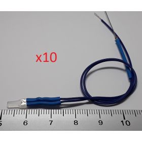 Led 2mm carré bleu - par sachet de 10