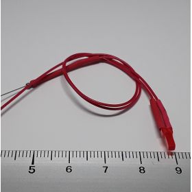 Led 2mm carré rouge diffusant