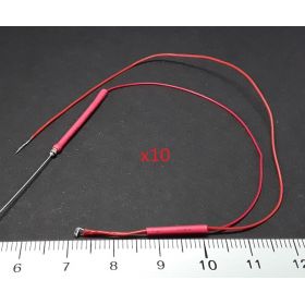 Micro led clignotante type A rouge - par sachet de 10