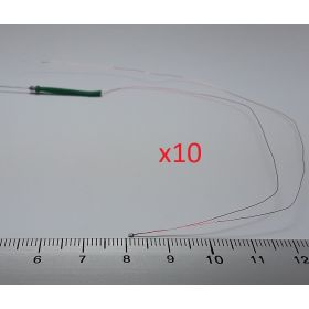 Micro led type C vert fil émaillé - Par sachet de 10