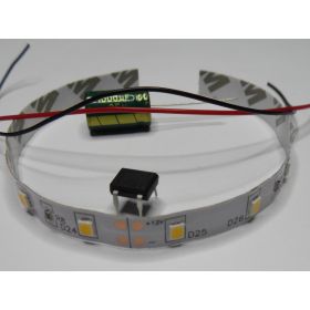 Bande Ruban Leds Blanc Chaud Avec Condensateur + Pont Redresseur 