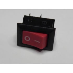 Interrupteur Rectangulaire 14mmx10mm Noir/rouge  (2 Broches)