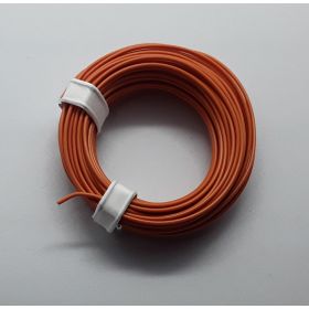 Bobine fil électrique 0,14mm orange 10m