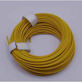 Bobine fil électrique 0,14mm Jaune 10m