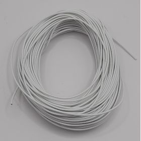 Bobine fil électrique 0,9mm Blanc 10m