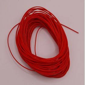 Bobine fil électrique 0,9mm Rouge 10m