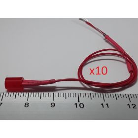 Led cylindrique 5mm rouge diffusant - par sachet de 10