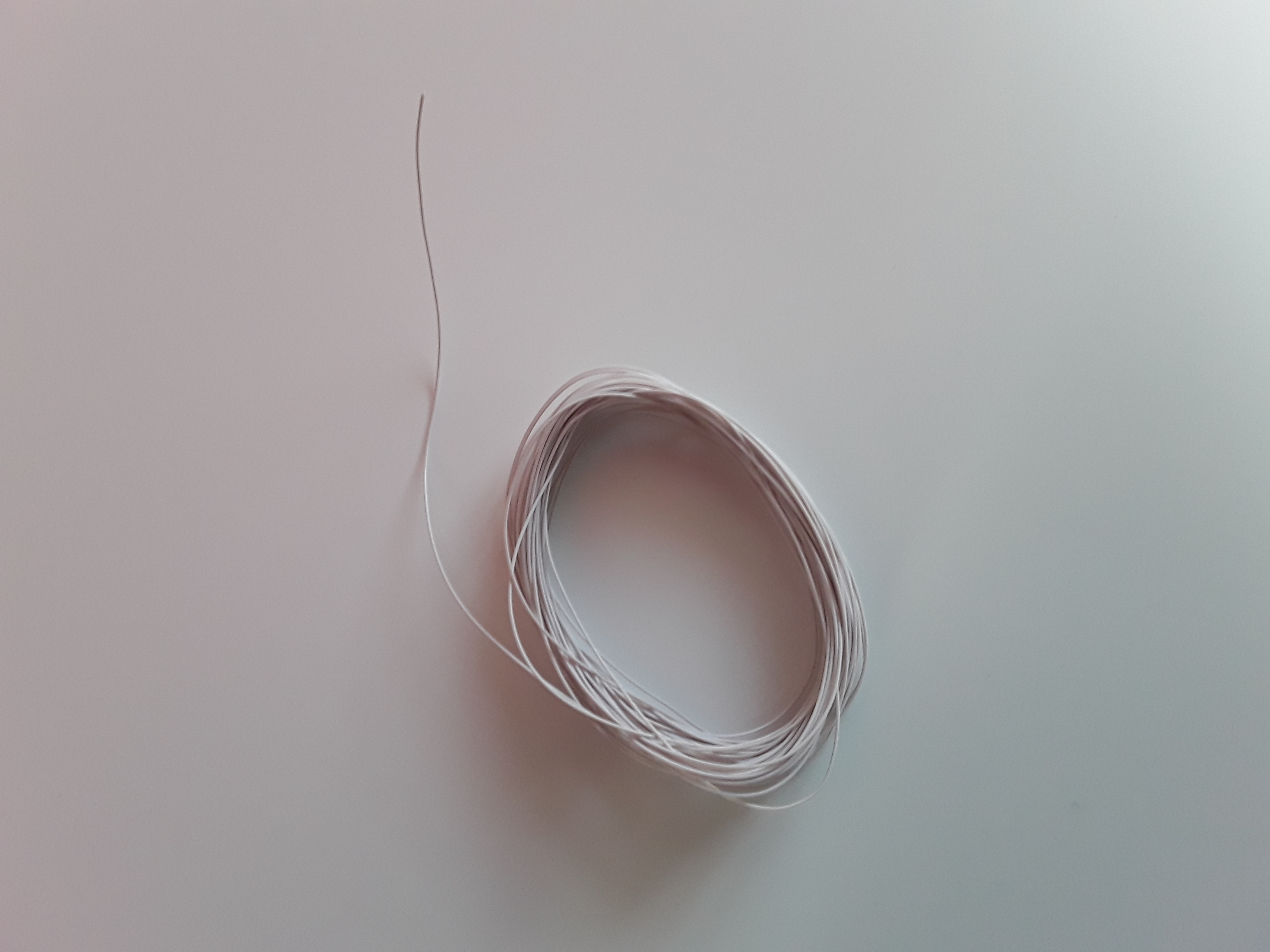 Acheter Bobine fil électrique 0,5mm Blanc 10m - Au Pays des Leds