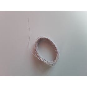 Bobine fil électrique 0,5mm Blanc 10m