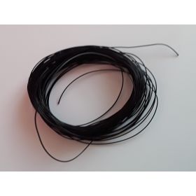 Bobine fil électrique 0,5mm noir 10m