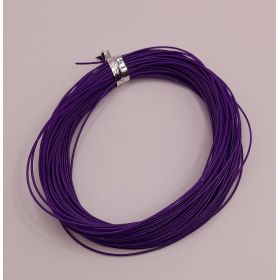 Bobine fil électrique 0,5mm mauve 10m