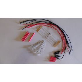 Led canon long 2mm rouge à câbler - par sachet de 4